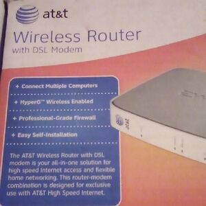 Att Wireless Router With DSL Modem In Box